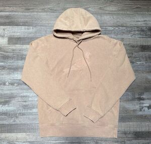 Staple Pigeon Hoodie Sweatshirt Small Tan Embroidered Broadway Pullover Logo